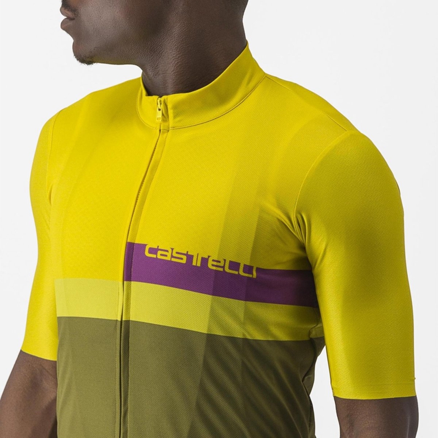 Green Men Castelli A BLOCCO Jersey | GTMJN-7908