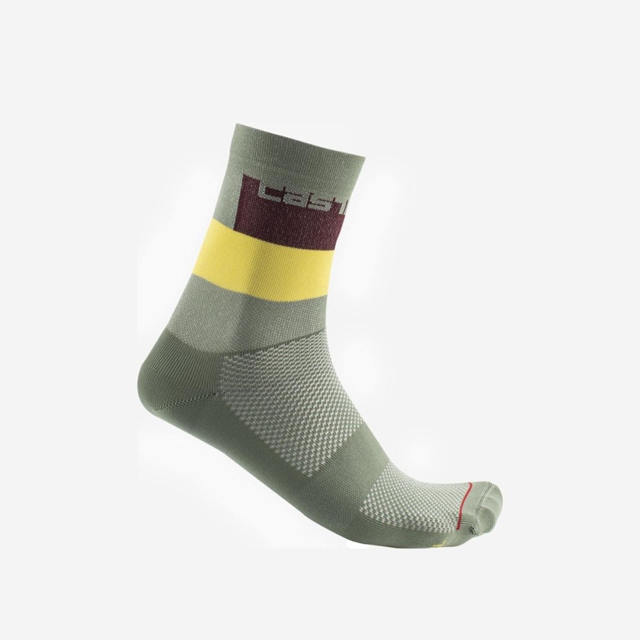 Green Men Castelli BLOCCO 15 Socks | DGCRE-2685