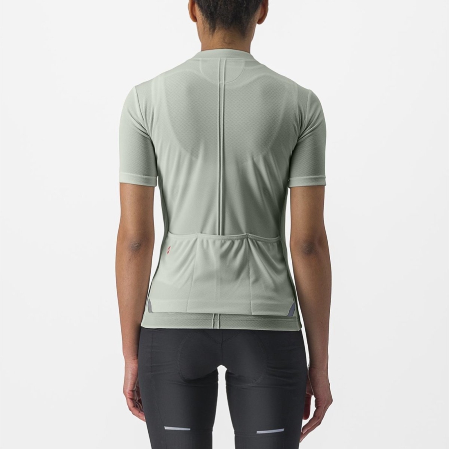 Green Women Castelli ANIMA 4 Jersey | FWCUH-1572