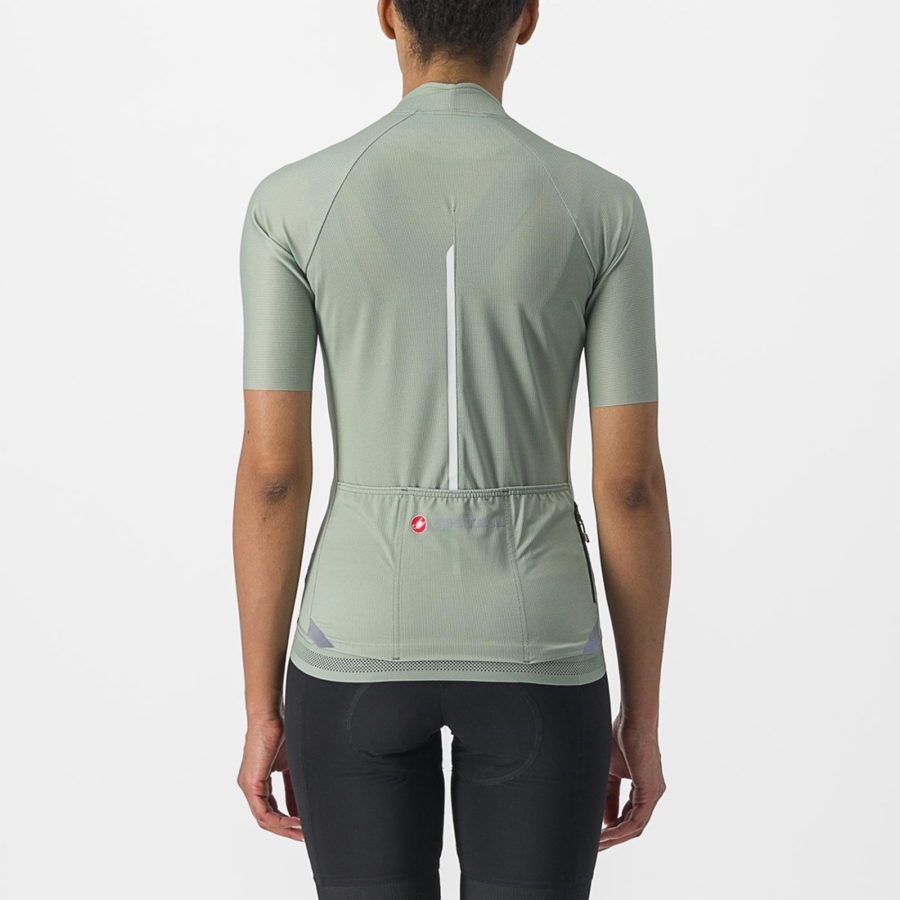 Green Women Castelli ENDURANCE W Jersey | TDZGI-2538