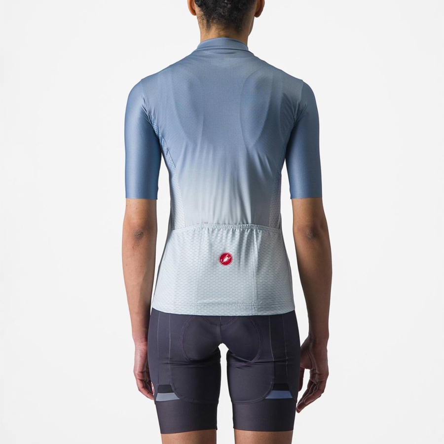 Grey Blue / Blue Women Castelli SALITA Jersey | JDSUQ-8769