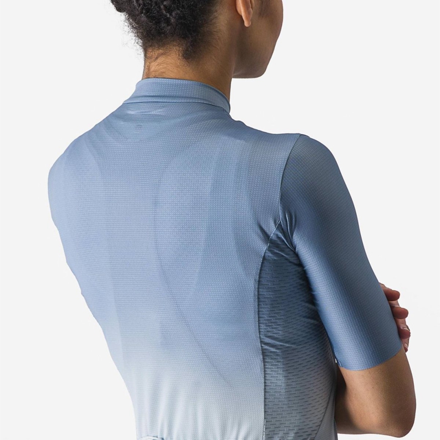 Grey Blue / Blue Women Castelli SALITA Jersey | JDSUQ-8769