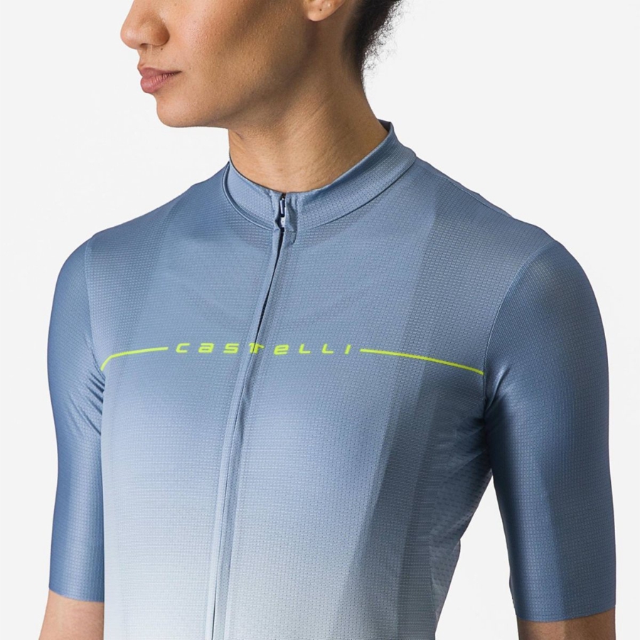 Grey Blue / Blue Women Castelli SALITA Jersey | JDSUQ-8769