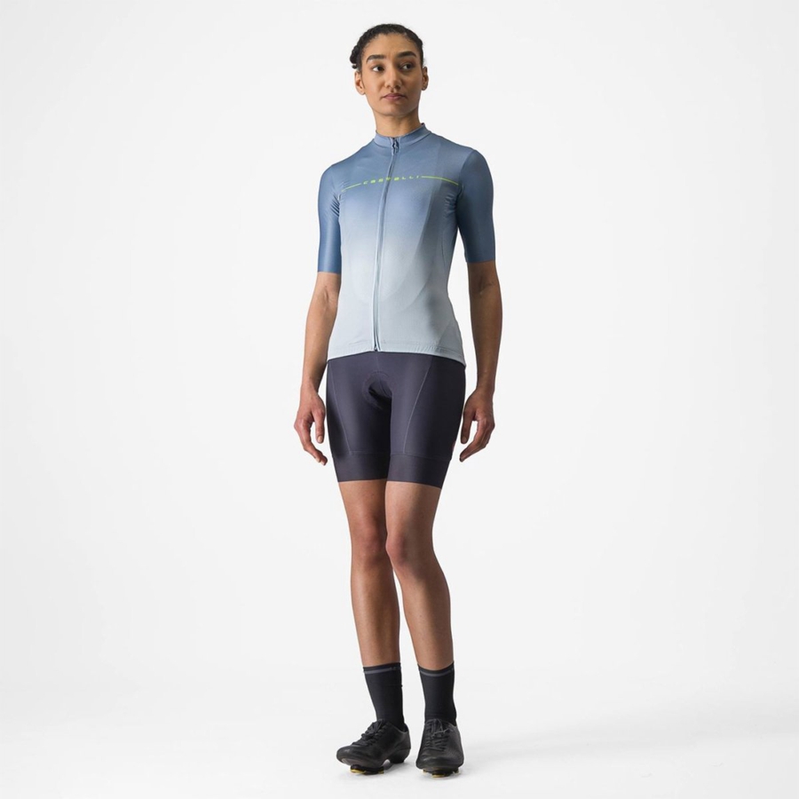 Grey Blue / Blue Women Castelli SALITA Jersey | JDSUQ-8769