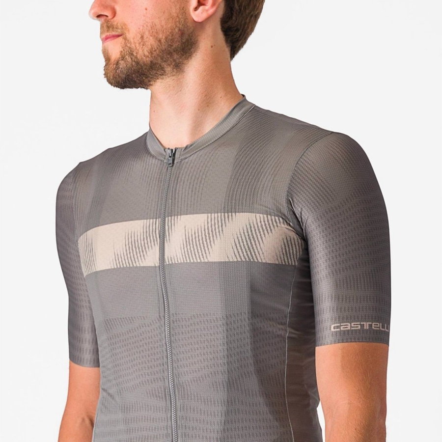 Grey Men Castelli UNLIMITED ENDURANCE Jersey | AIHTN-9265