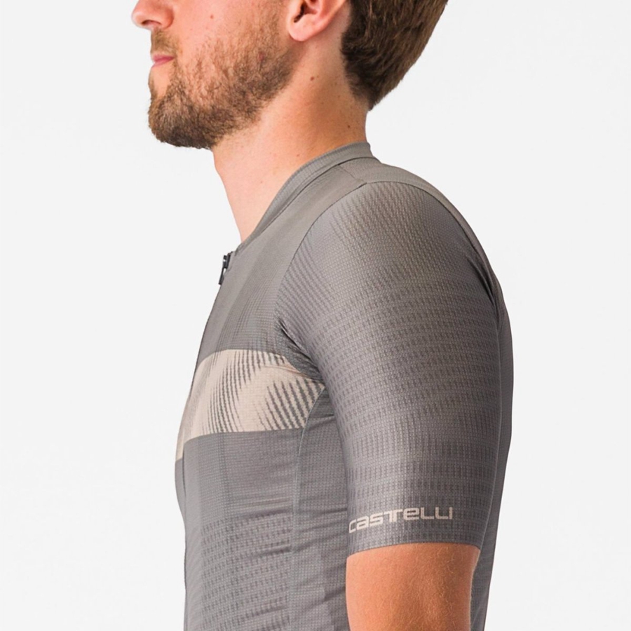 Grey Men Castelli UNLIMITED ENDURANCE Jersey | AIHTN-9265