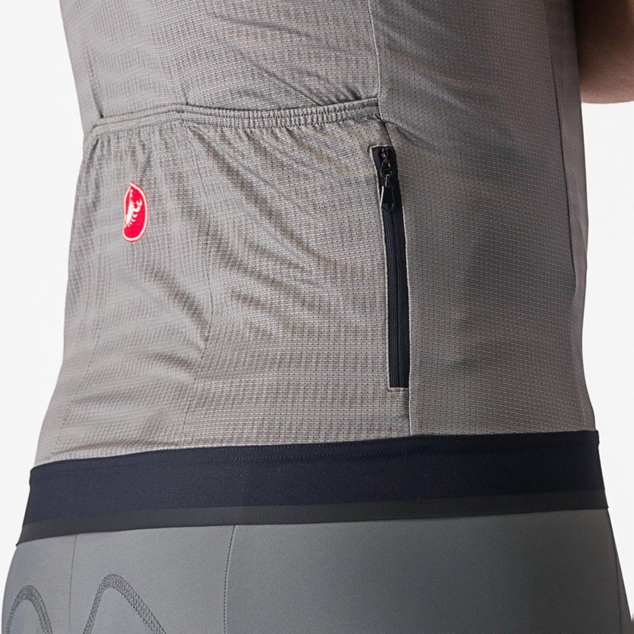 Grey Men Castelli UNLIMITED ENDURANCE Jersey | AIHTN-9265