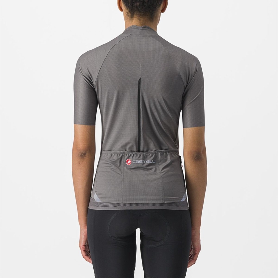 Grey Women Castelli ENDURANCE W Jersey | VTHLM-5196