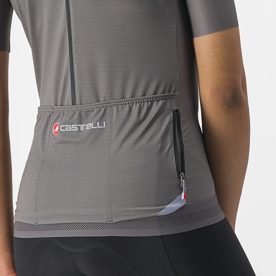 Grey Women Castelli ENDURANCE W Jersey | VTHLM-5196