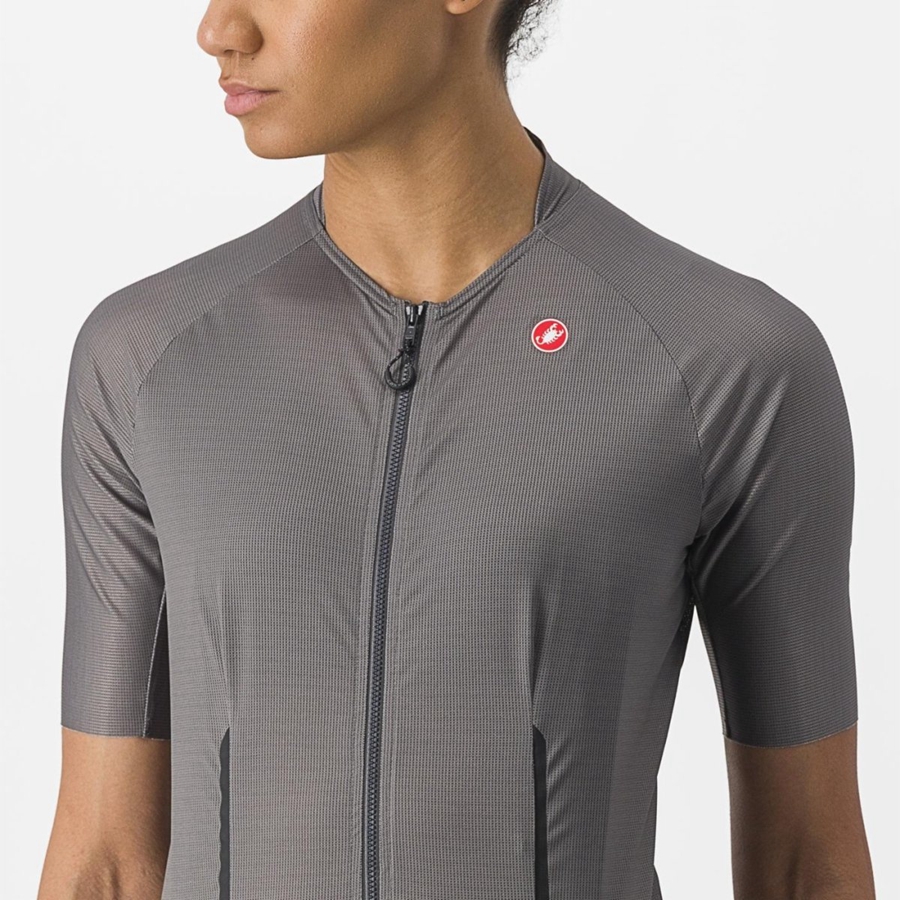 Grey Women Castelli ENDURANCE W Jersey | VTHLM-5196