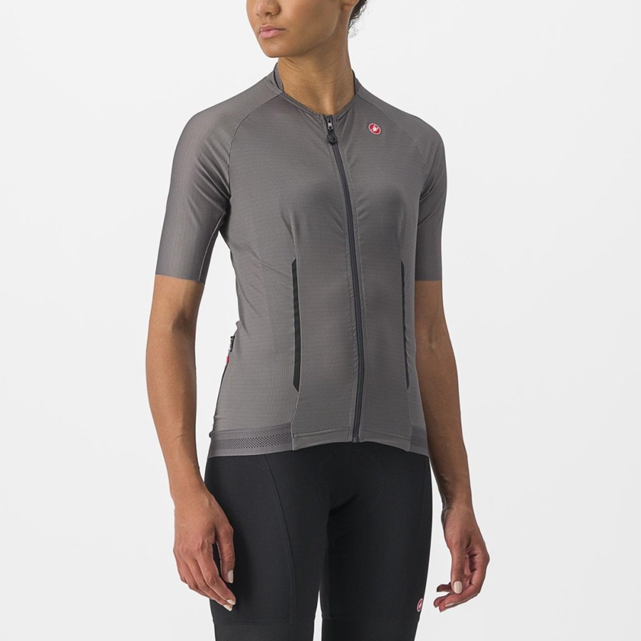 Grey Women Castelli ENDURANCE W Jersey | VTHLM-5196