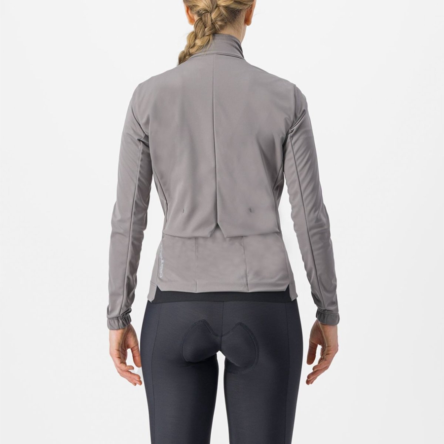 Grey Women Castelli VENTO TRAIL Jackets | ILMKF-8910