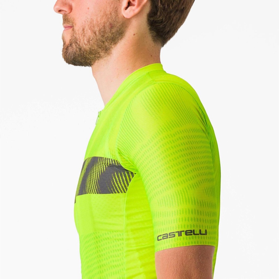 Light Green / Dark Grey Men Castelli UNLIMITED ENDURANCE Jersey | WDUQZ-3960