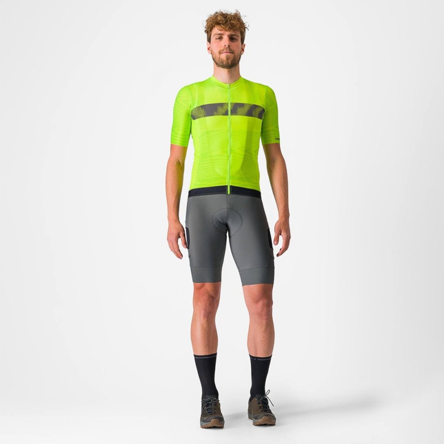 Light Green / Dark Grey Men Castelli UNLIMITED ENDURANCE Jersey | WDUQZ-3960