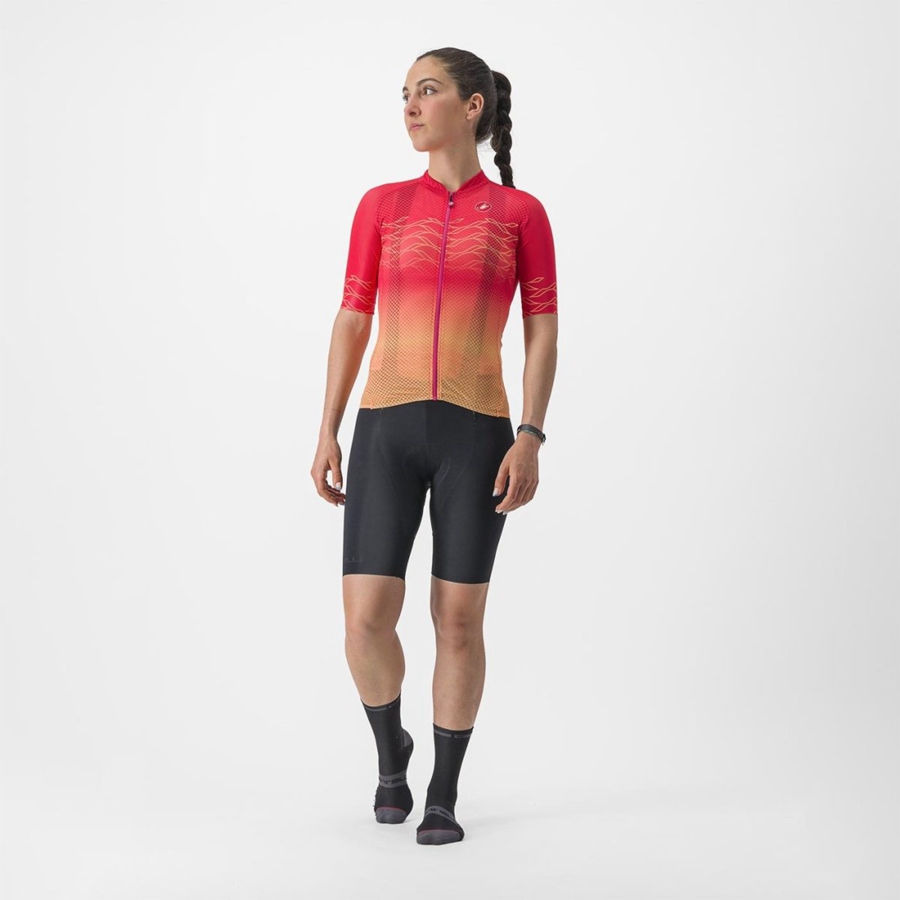 Orange Women Castelli CLIMBER'S 2.0 W Jersey | JUVFX-1546