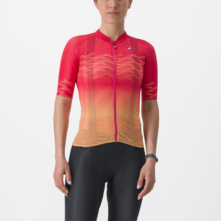 Orange Women Castelli CLIMBER\'S 2.0 W Jersey | JUVFX-1546