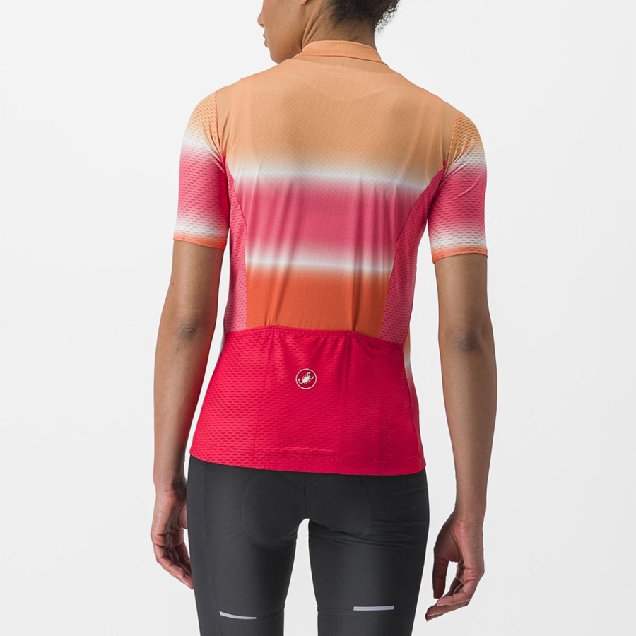 Orange Women Castelli DOLCE Jersey | NUCSB-0156