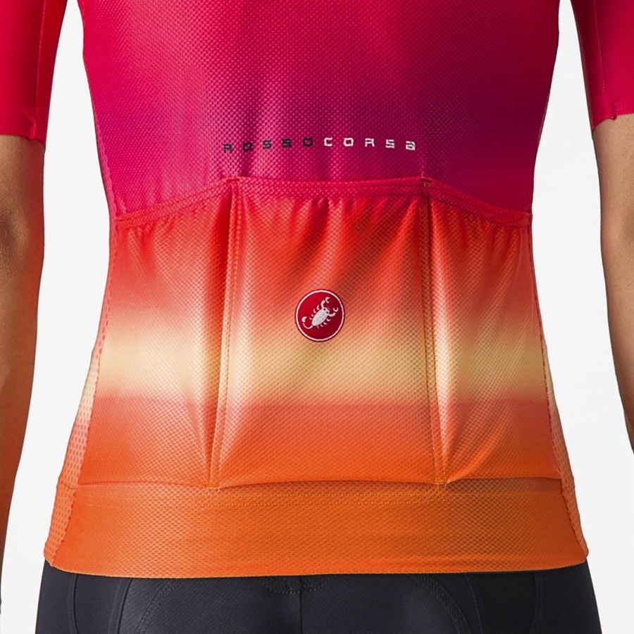 Pink Women Castelli CLIMBER'S 4.0 W Jersey | ZNUPF-6218