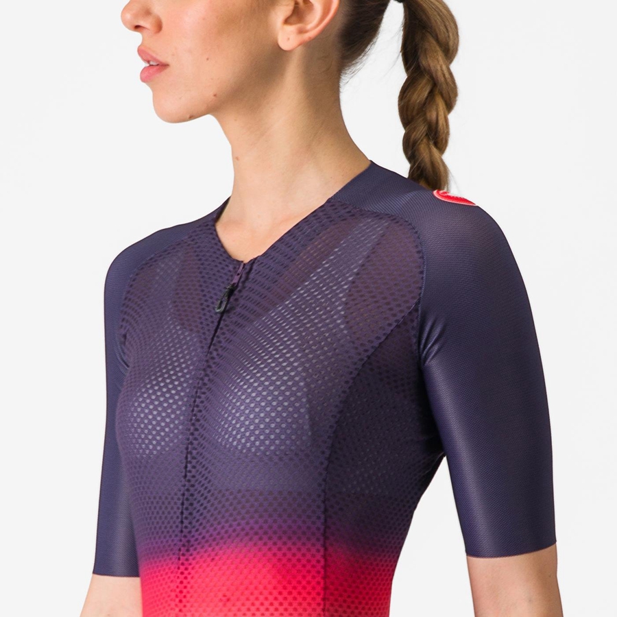 Pink / Orange Women Castelli CLIMBER'S 4.0 W Jersey | EKLRS-5298