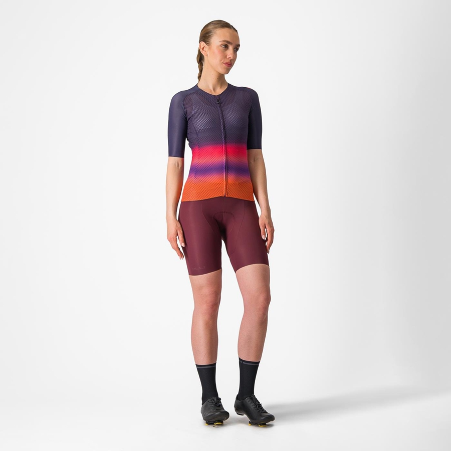 Pink / Orange Women Castelli CLIMBER'S 4.0 W Jersey | EKLRS-5298