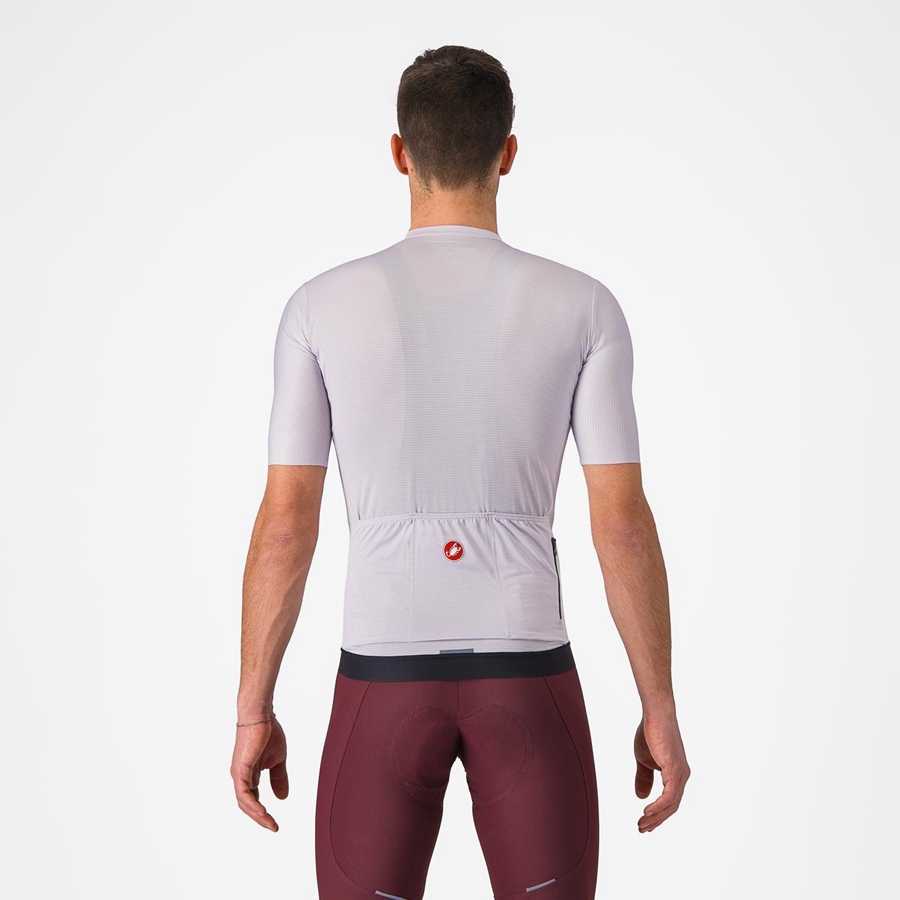 Purple White / Dark Grey Men Castelli ESPRESSO Jersey | UNVOJ-2974