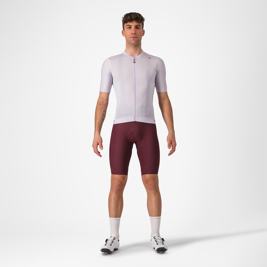 Purple White / Dark Grey Men Castelli ESPRESSO Jersey | UNVOJ-2974