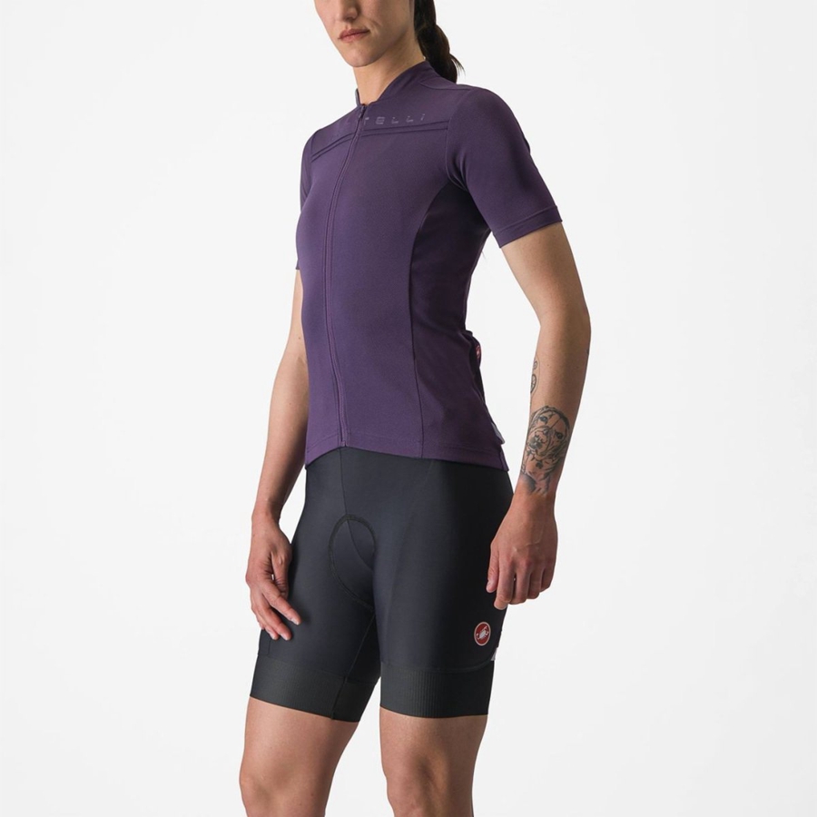 Purple Women Castelli ANIMA 4 Jersey | EAISY-2790