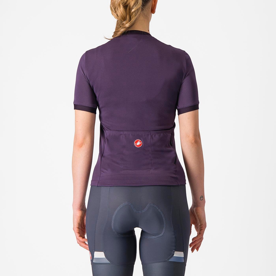 Purple Women Castelli LIBERA Jersey | FXIUO-3062