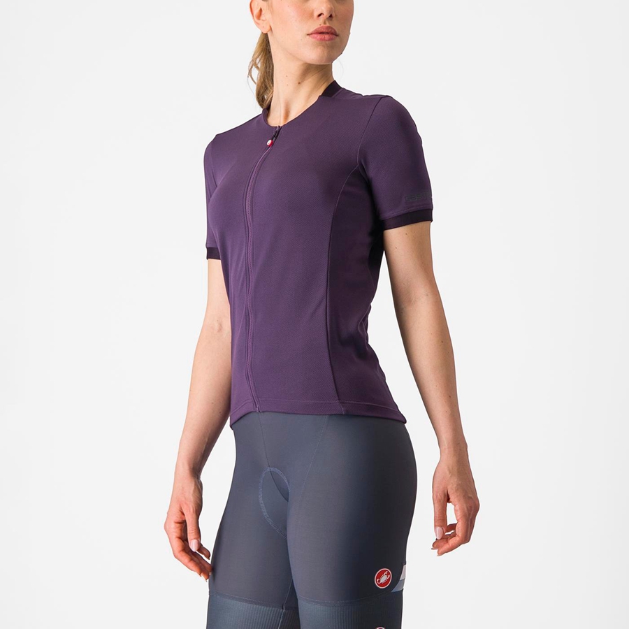 Purple Women Castelli LIBERA Jersey | FXIUO-3062