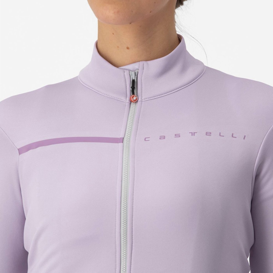 Purple / Purple Women Castelli SINERGIA 2 FZ Jersey | RGPQS-7389