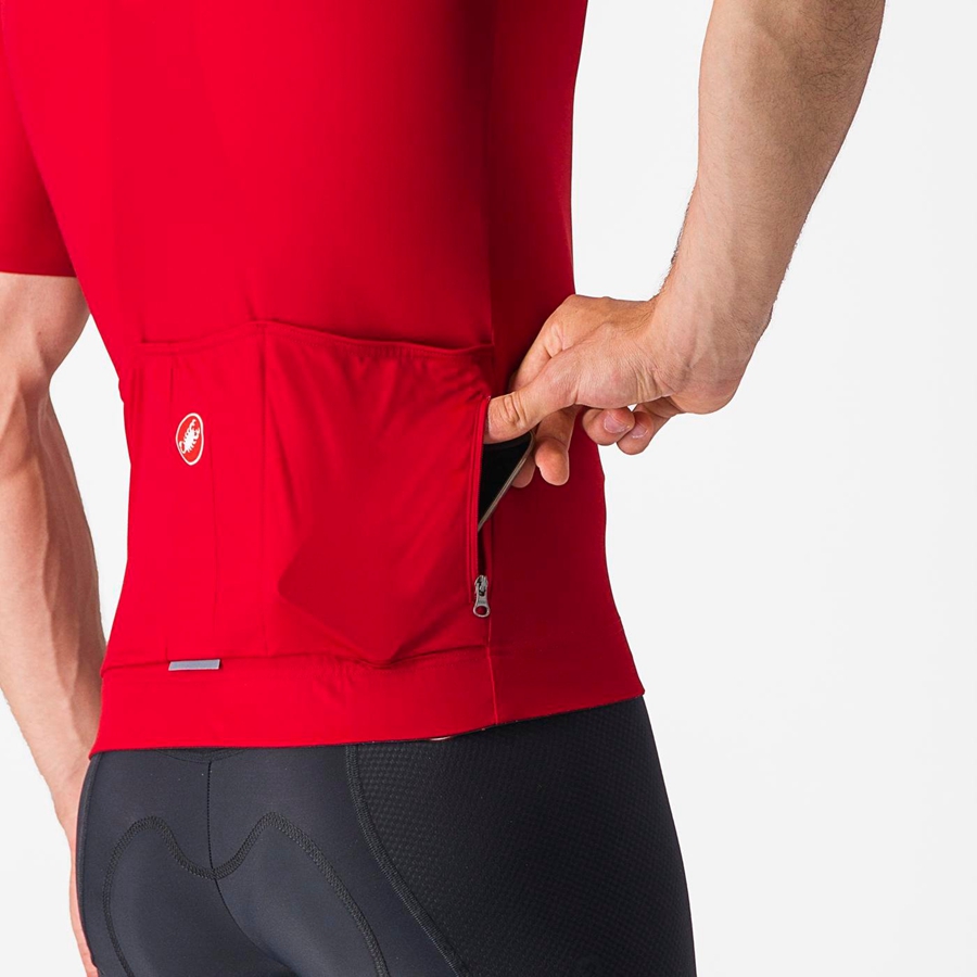 Red Men Castelli PROLOGO LITE Jersey | ZJRIW-1703