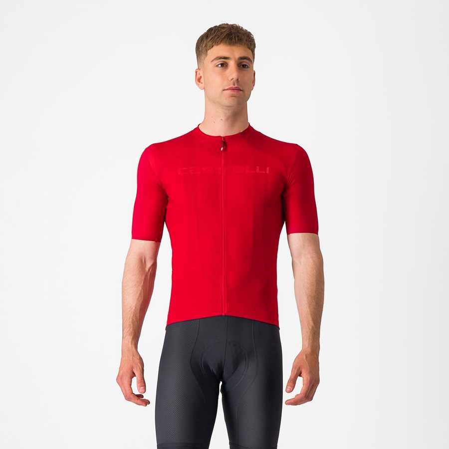 Red Men Castelli PROLOGO LITE Jersey | ZJRIW-1703