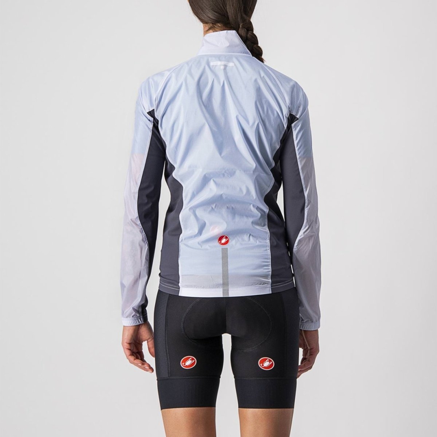 Silver Grey / Dark Grey Women Castelli SQUADRA STRETCH W Protection | MOHPT-1083