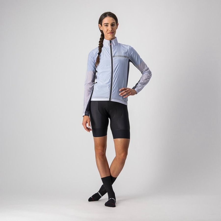 Silver Grey / Dark Grey Women Castelli SQUADRA STRETCH W Protection | MOHPT-1083