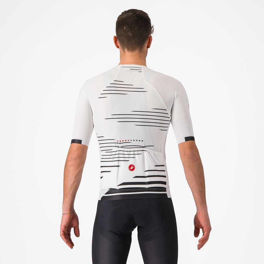 White / Black Men Castelli CLIMBER'S 4.0 Jersey | WXSCQ-9238