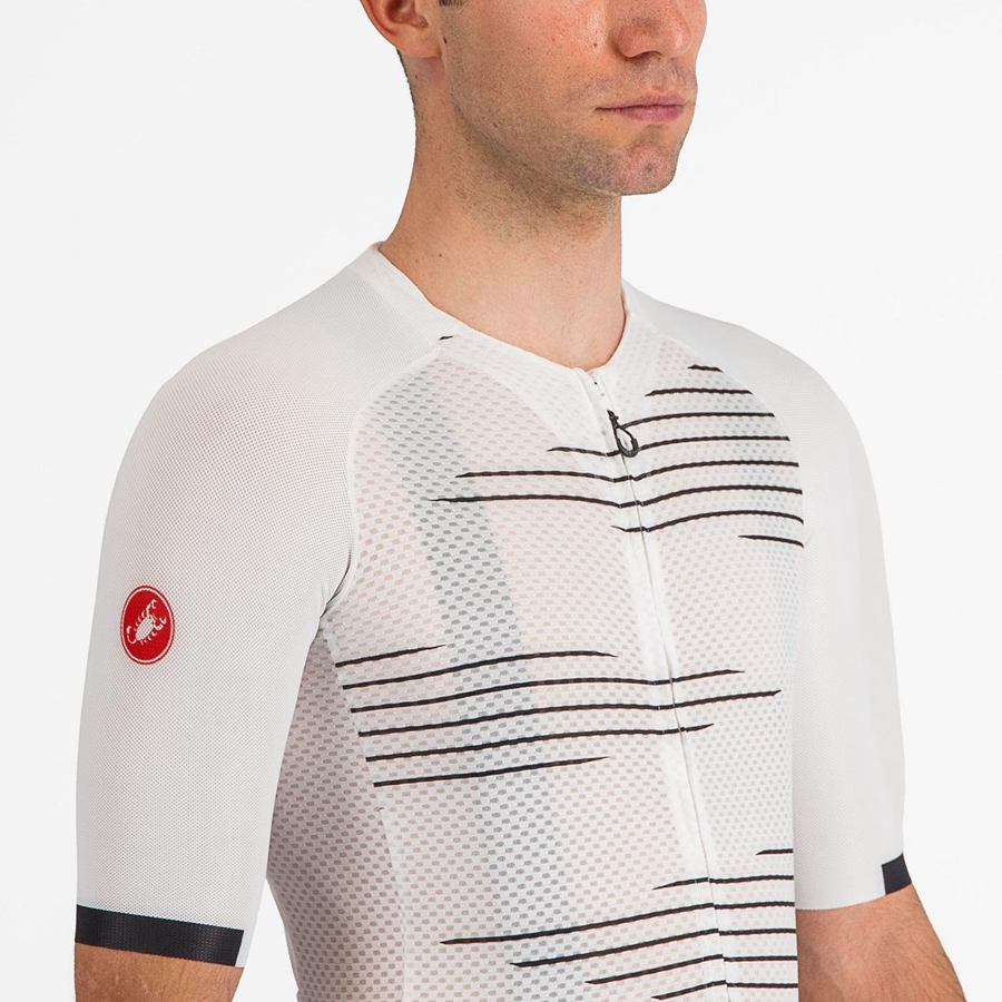 White / Black Men Castelli CLIMBER'S 4.0 Jersey | WXSCQ-9238