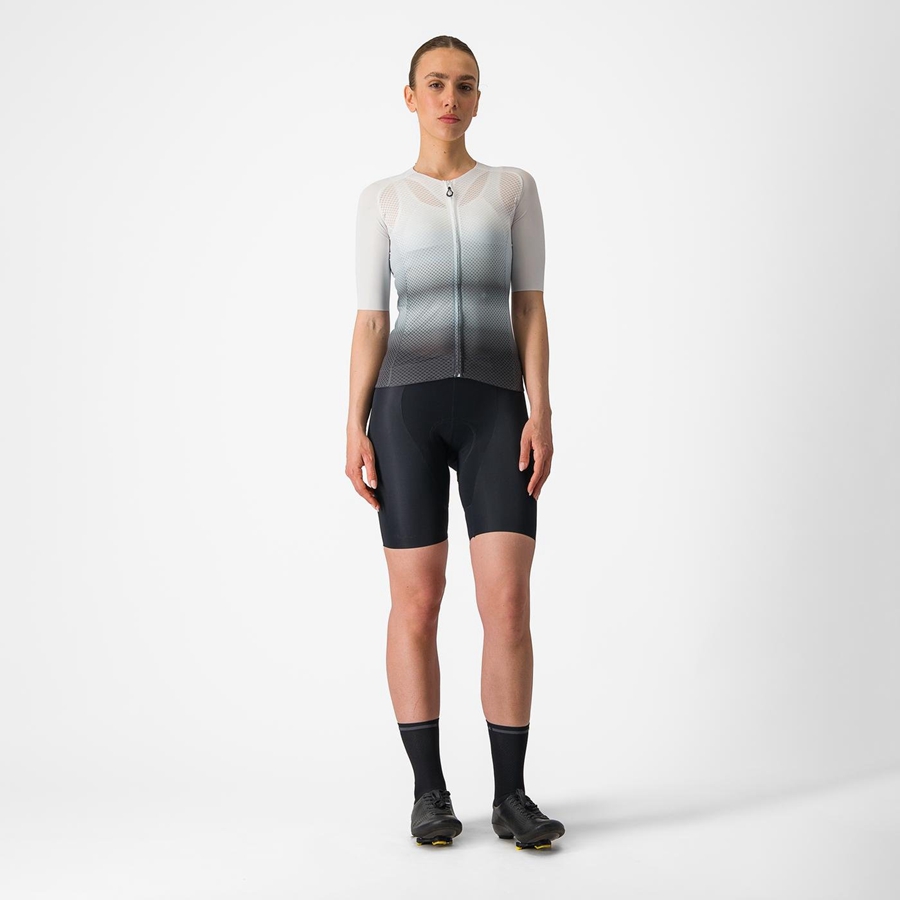 White / Dark Grey Women Castelli CLIMBER'S 4.0 W Jersey | AWGYN-1975