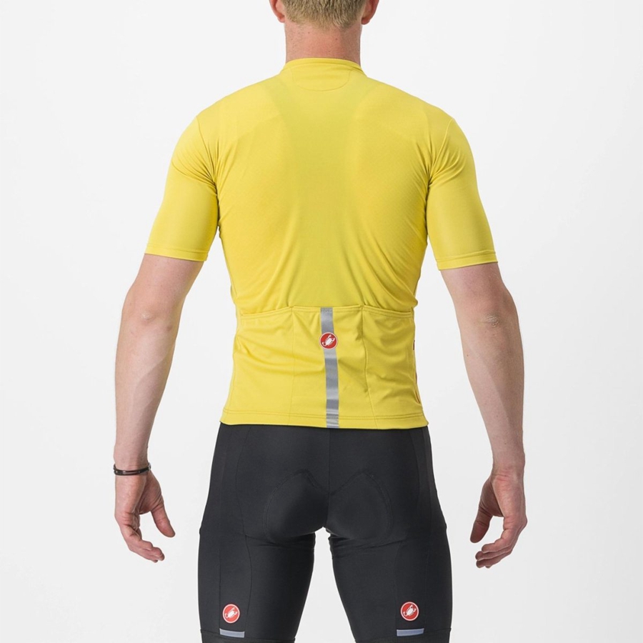 Yellow Men Castelli CLASSIFICA Jersey | ZHRCJ-7168