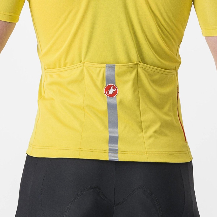 Yellow Men Castelli CLASSIFICA Jersey | ZHRCJ-7168