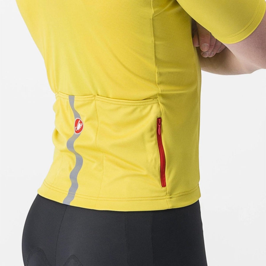 Yellow Men Castelli CLASSIFICA Jersey | ZHRCJ-7168