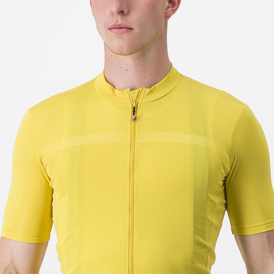 Yellow Men Castelli CLASSIFICA Jersey | ZHRCJ-7168