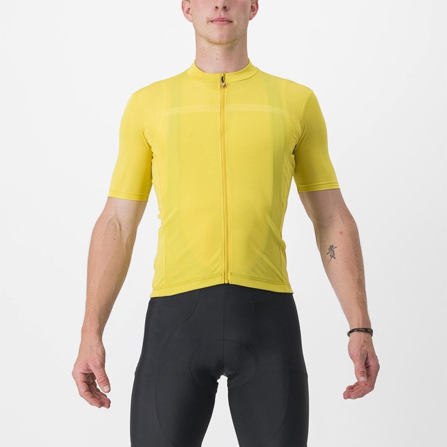 Yellow Men Castelli CLASSIFICA Jersey | ZHRCJ-7168